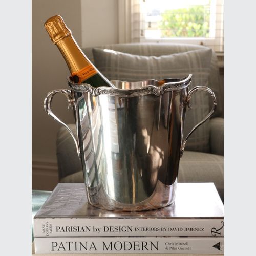 Belgian Art Deco Silver Plated Champagne Bucket