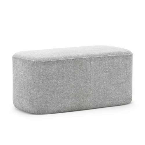 Podd Rectangle Ottoman Bench Stool | Hail Grey
