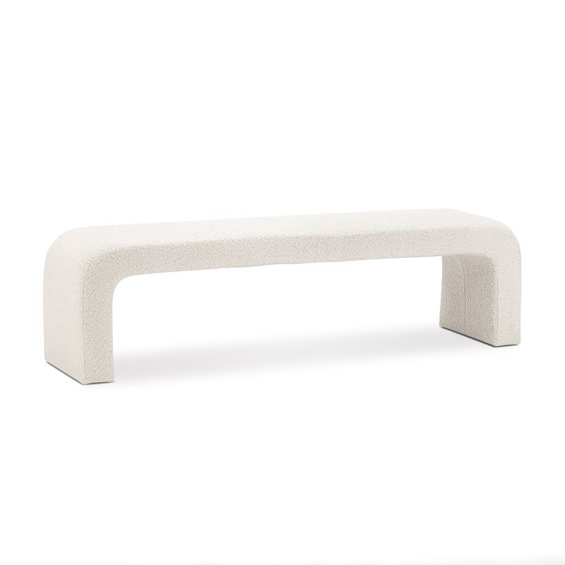 Harper 160cm Arch Bench Seat | Cream Bouclé