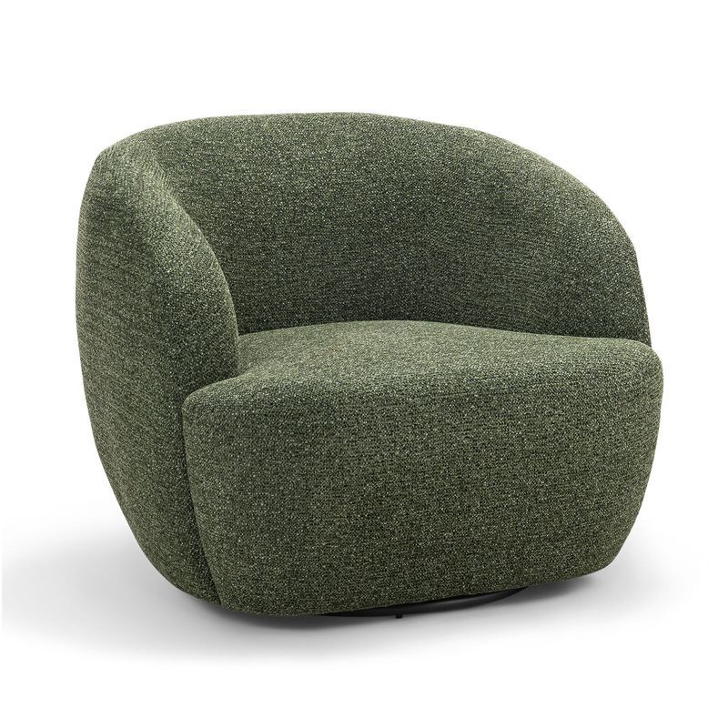 Cuddle Swivel Armchair | Moss Green