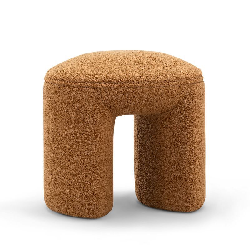 Remi Round Ottoman Stool | Teddy Rust