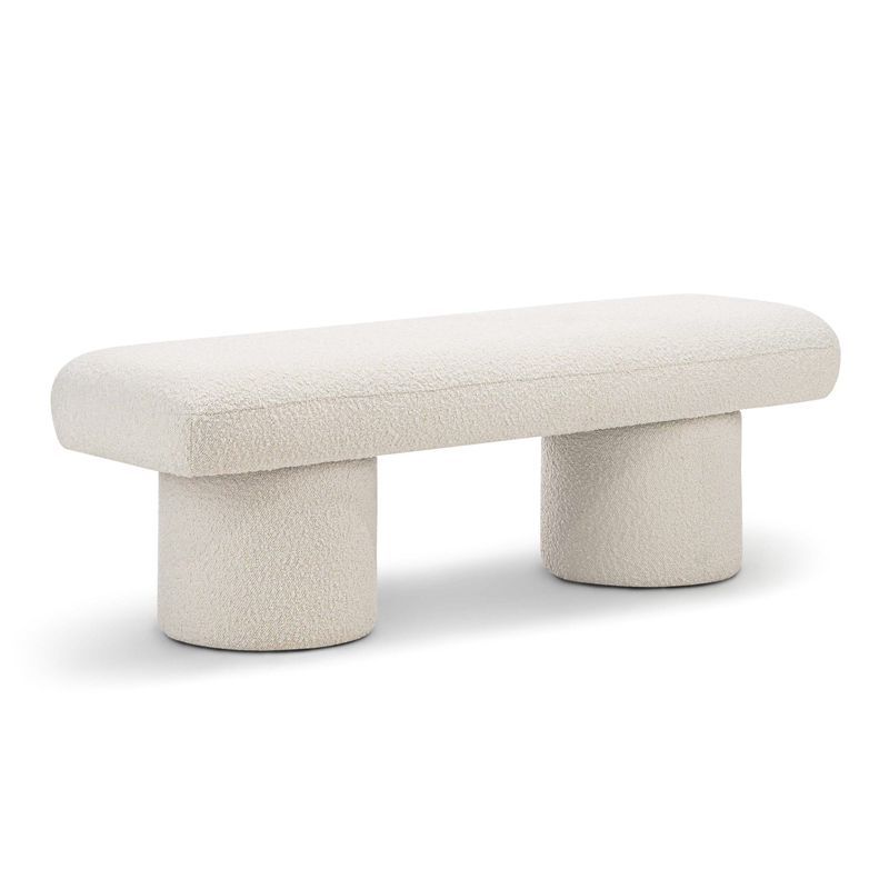 Nico 140cm Bench Seat | Cream Boucle