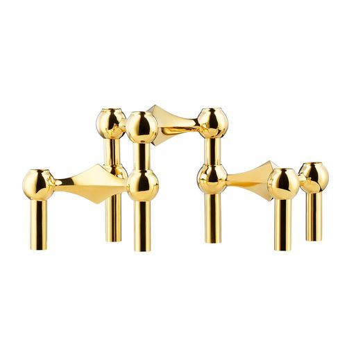 Stoff Nagel Candle Holders – Brass 3 Pack