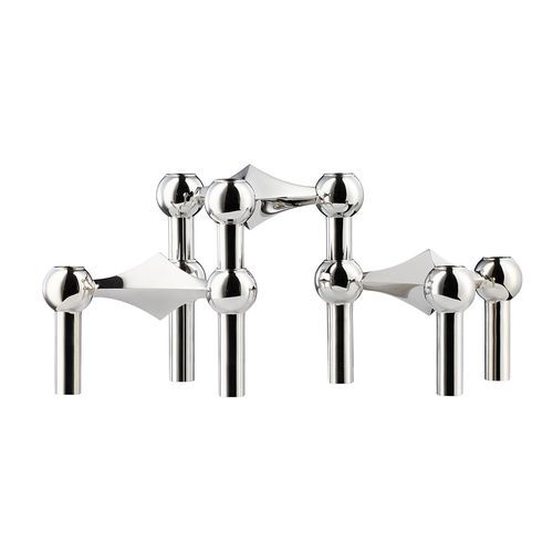 Stoff Nagel Candle Holders – Chrome 3 Pack
