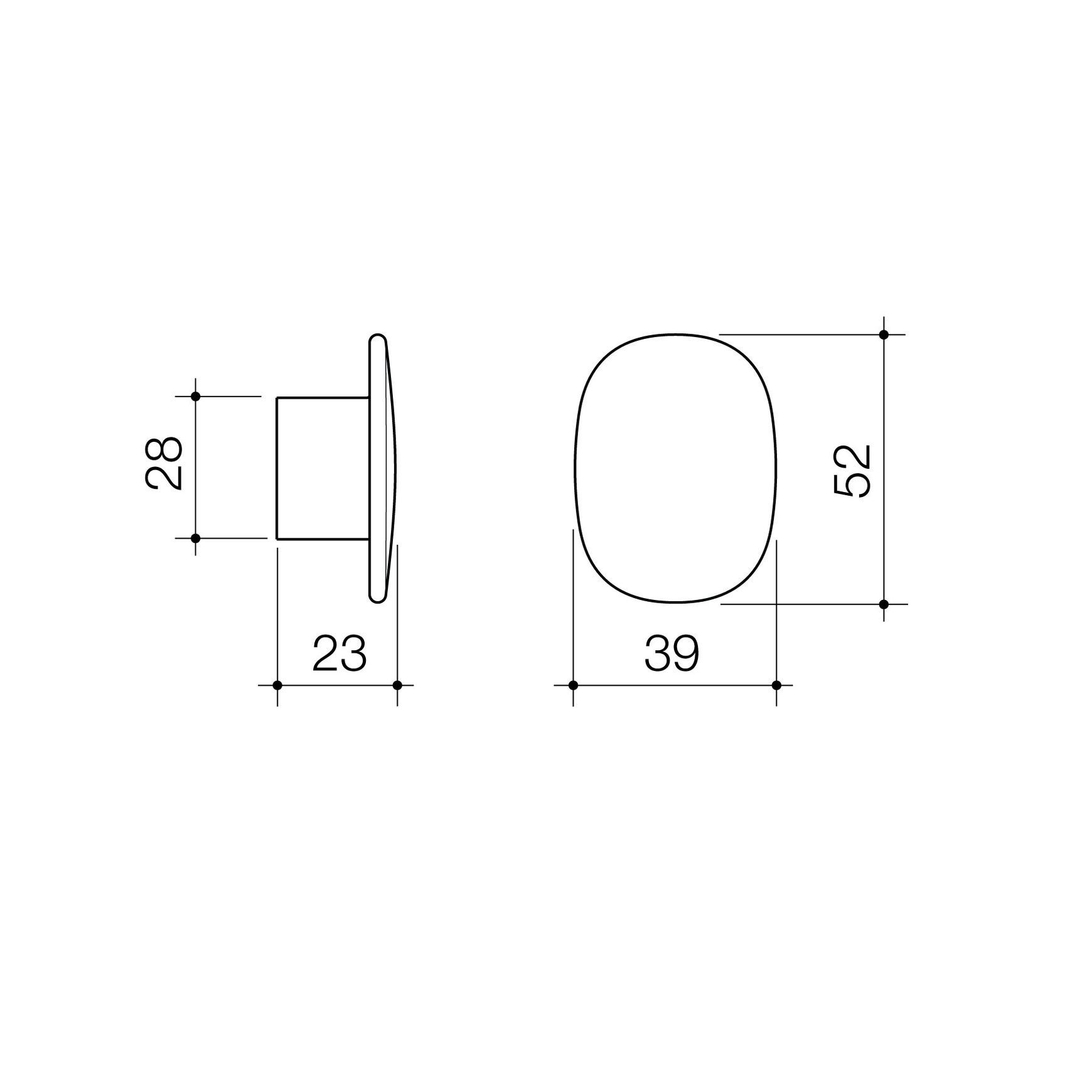 Contura II Robe Hook - Small