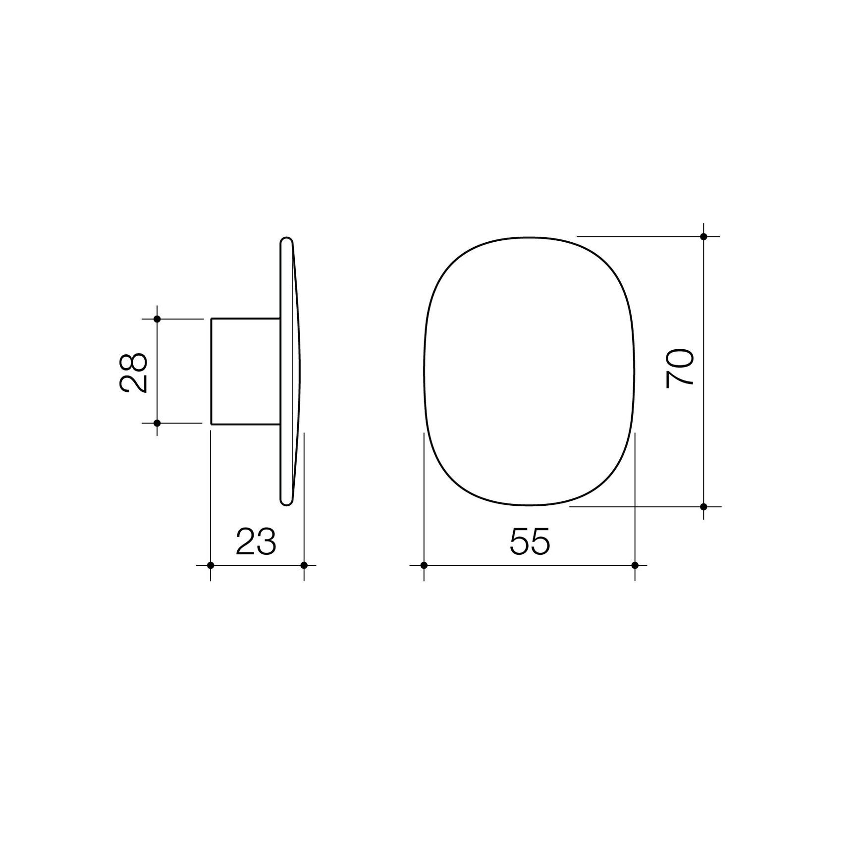 Contura II Robe Hook - Large