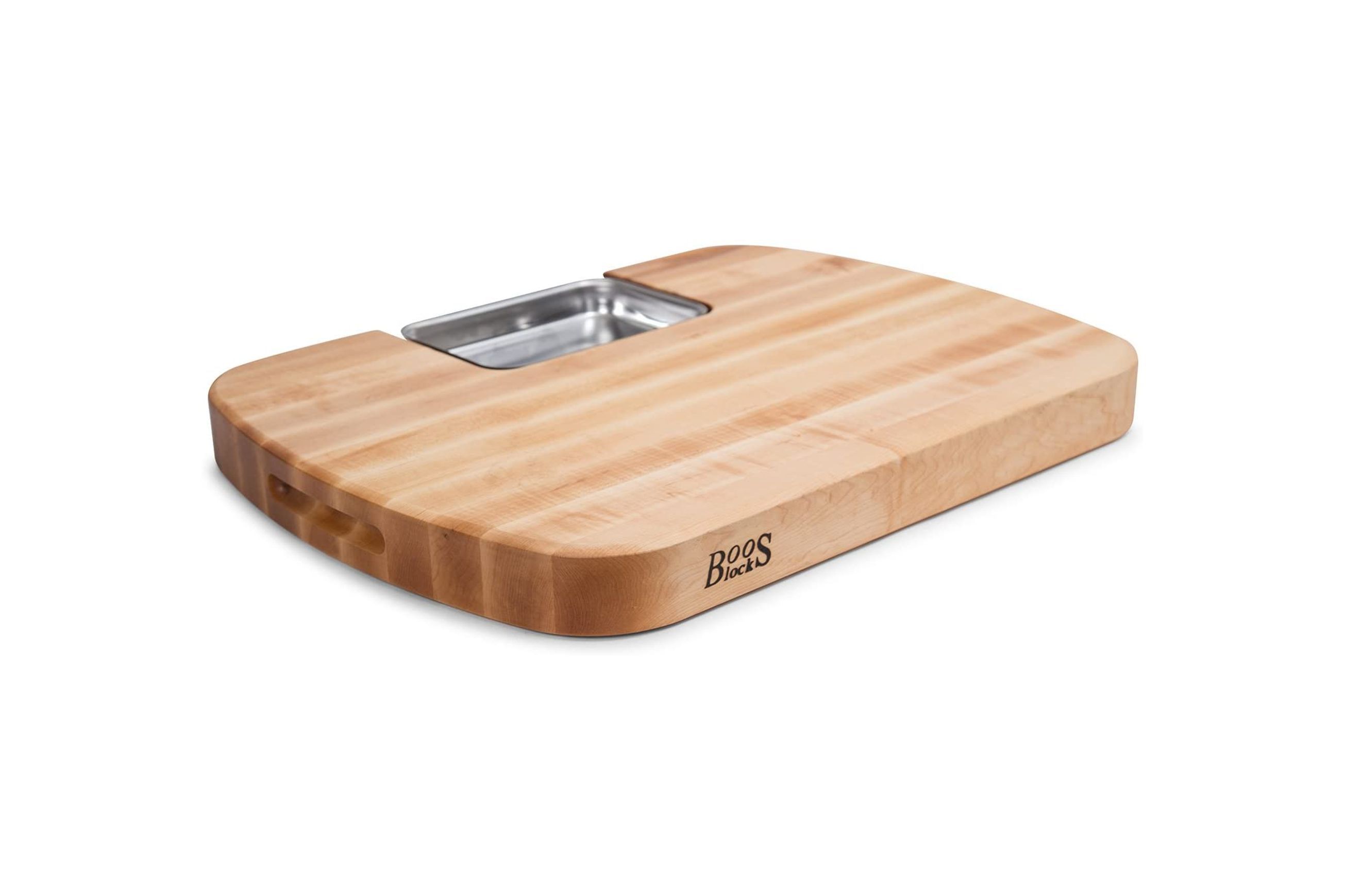 Boos Block Carving Collection Reversible Maple Cutting Board With Juice Groove And Pan