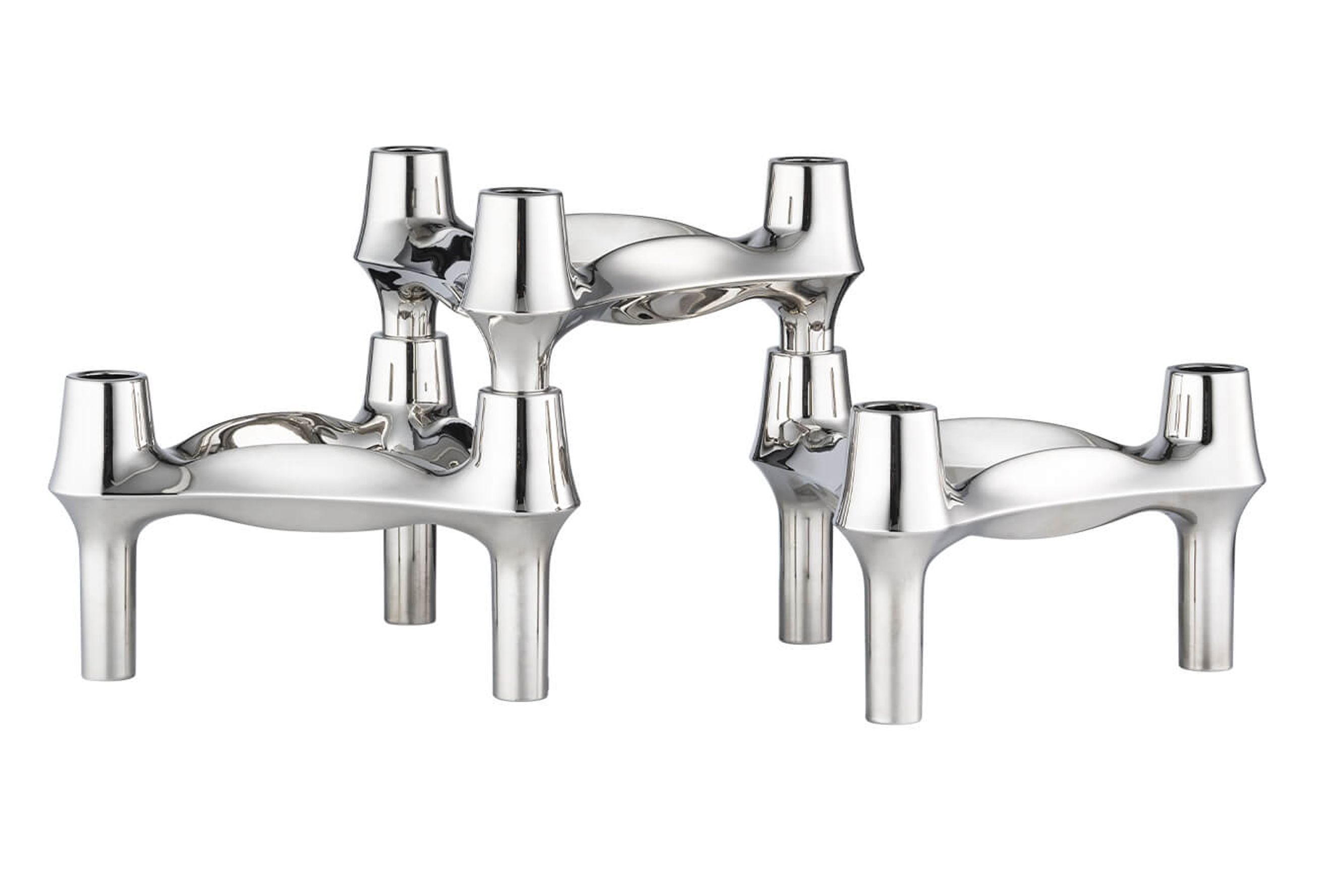 Stoff Nagel BMF Candle Holders - Chrome 3 Pack