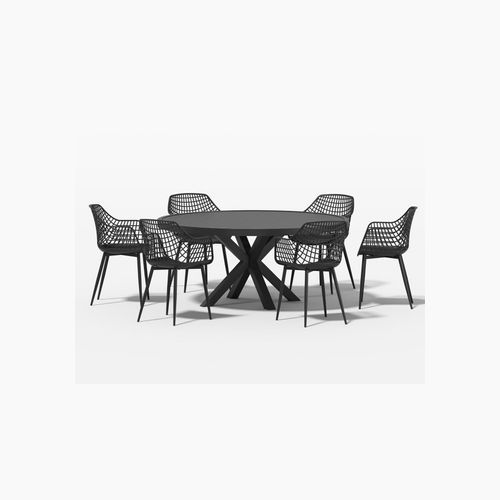 Dipper Table With Ava Chairs 7-Piece Outdoor Dining Set