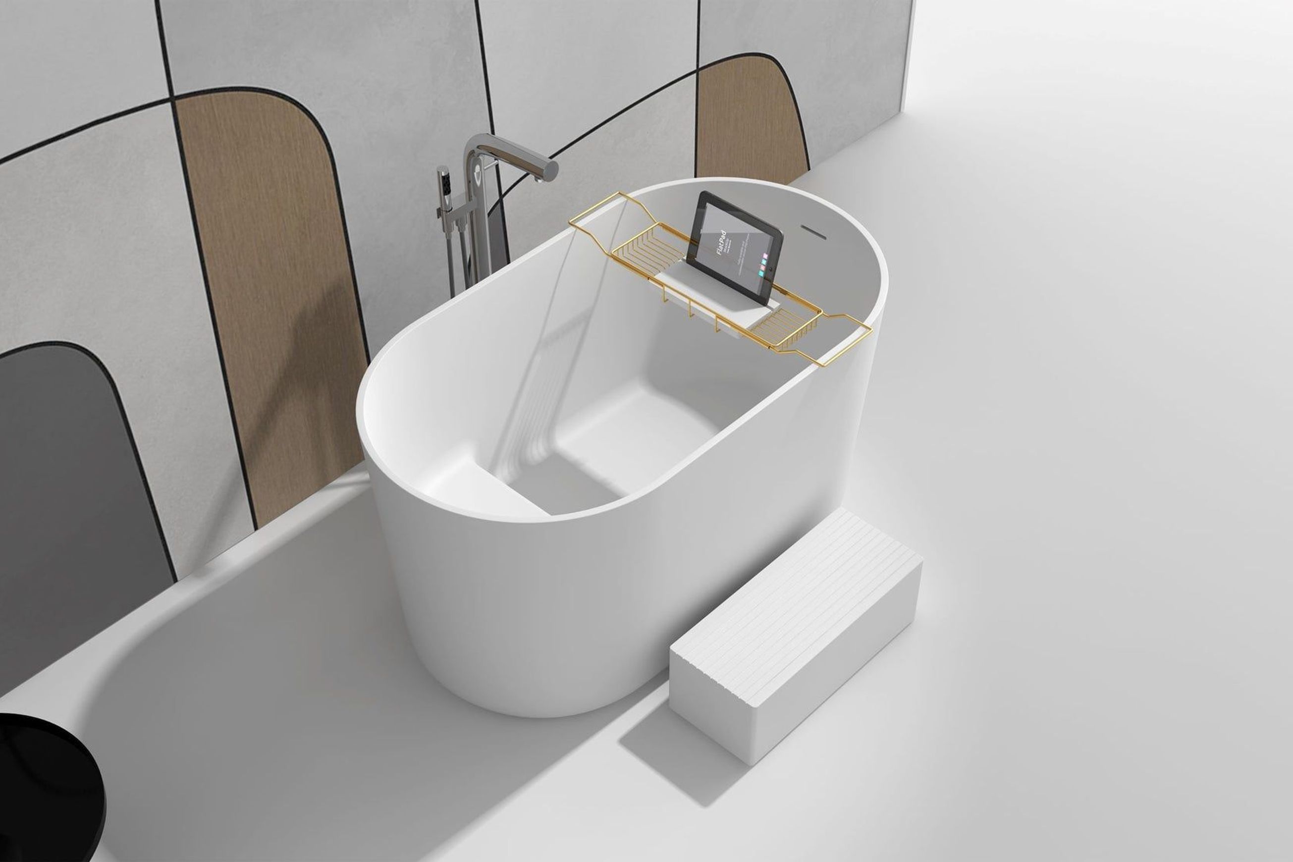Gia Small Japanese Bath - Deep Sides - 1350mm - G65197