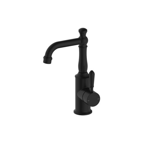 York Basin Mixer With Metal Lever Matte Black