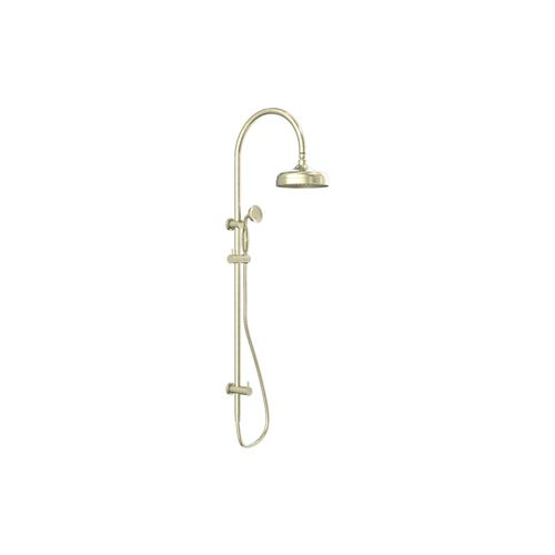 York Twin Shower With Metal Hand Shower Aged Brass