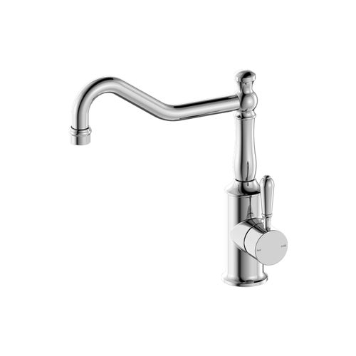 York Kitchen Mixer Hook Spout With Metal Lever Chrome