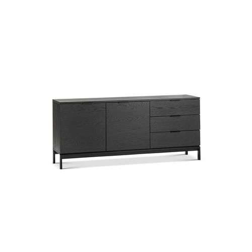 Macy Oak Sideboard Buffet | Black