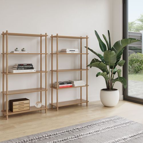 Rakk Tall Bookshelf | Natural Oak