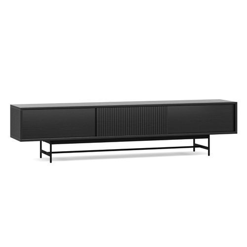 Arae 3 Door TV Entertainment Unit | 210cm | Black