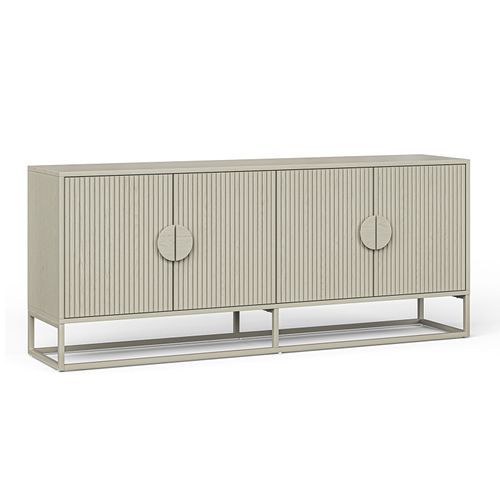 Braxton Ripple Slatted Sideboard | 180cm | Putty