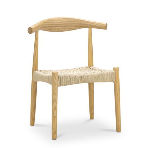 Elba Ashwood Woven Cord Dining Chair | Natural | Set of 2