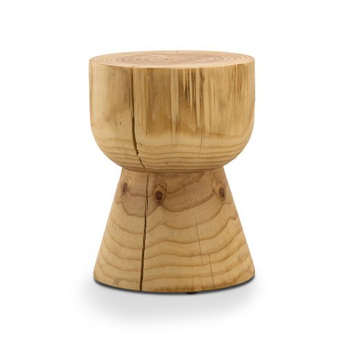 Kork Hourglass Stump Stool | Natural