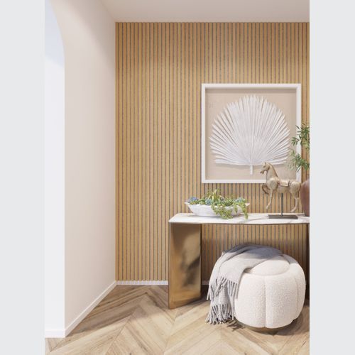 Slat Acoustic Panelling | Natural Oak Grey