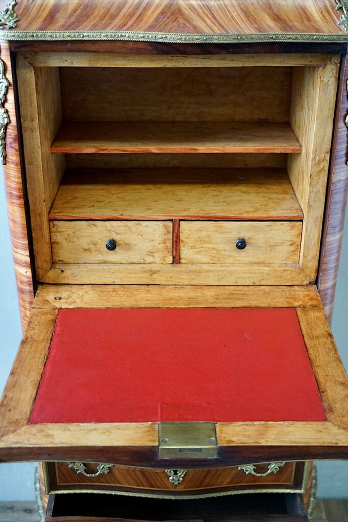 French Regence Marquetry Secretaire