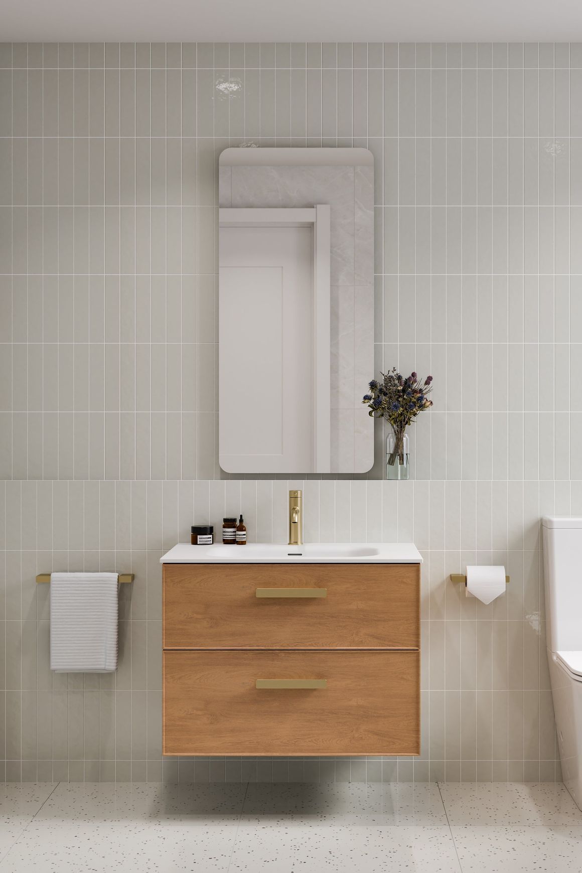 Lineare 750 Axel 2 Drawer Vanity