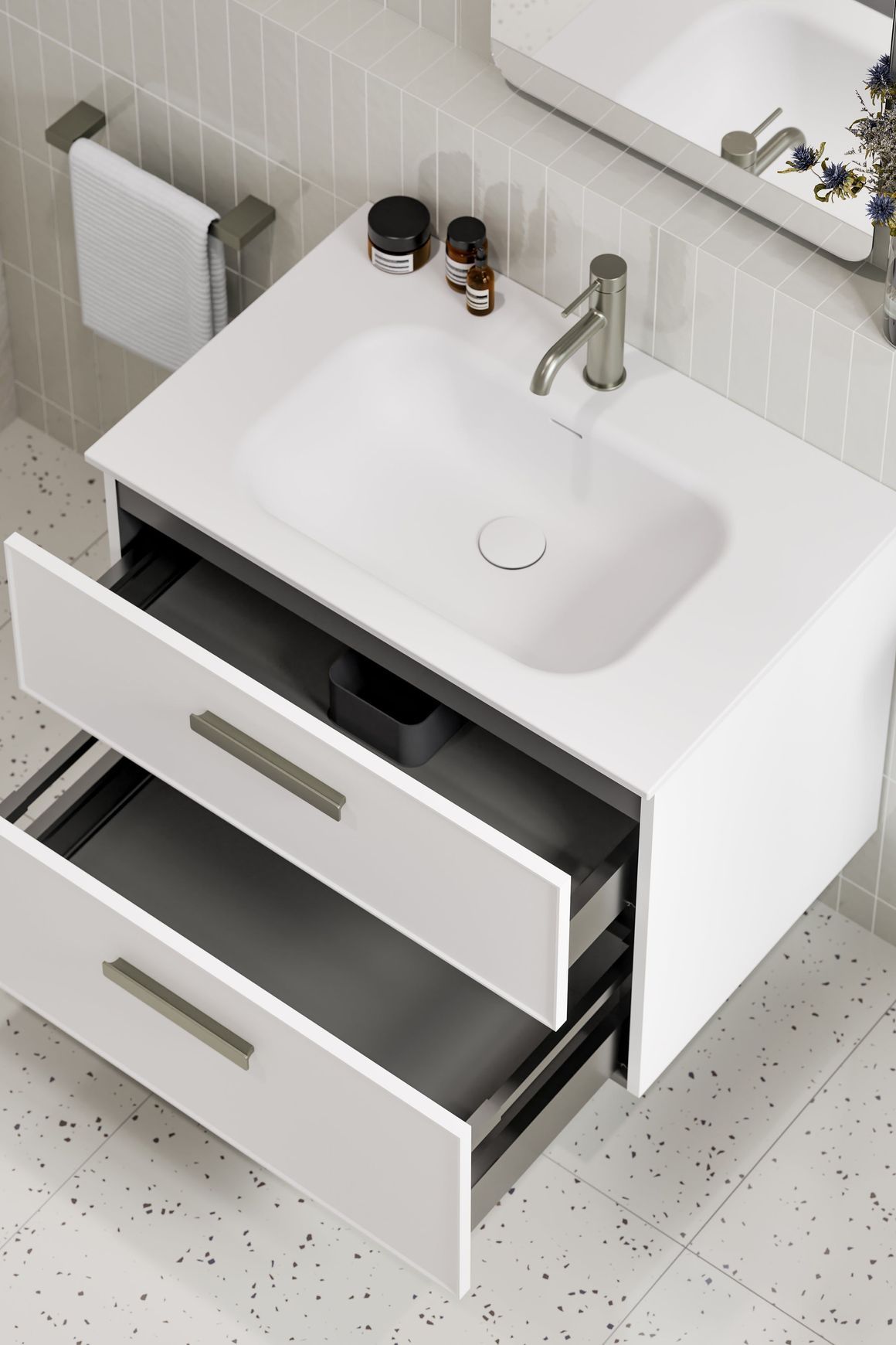 Lineare 750 Axel 2 Drawer Vanity