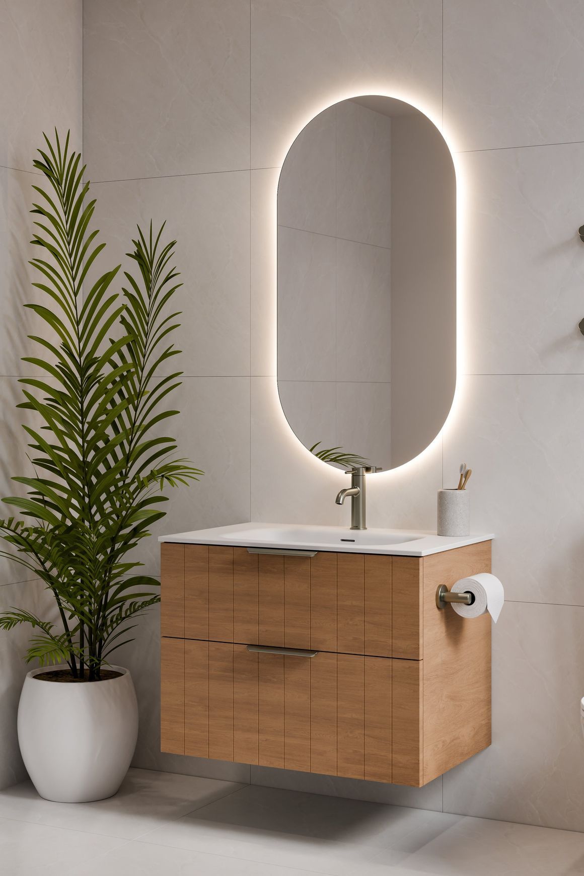 Lineare 750 Coastal 2 Drawer Vanity