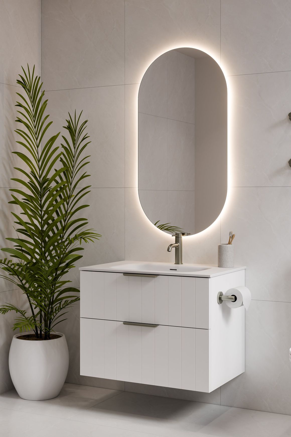 Lineare 750 Coastal 2 Drawer Vanity
