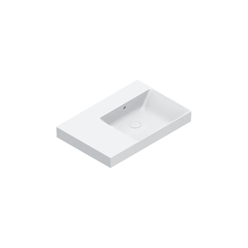 Zero 75 Right Basin No Taphole Gloss White
