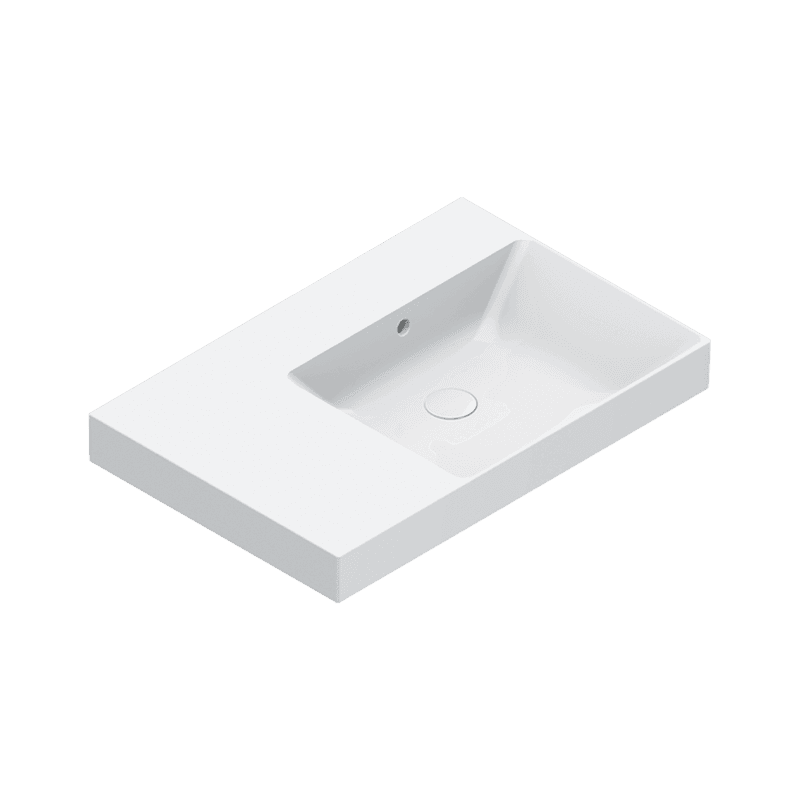 Zero 75 Right Basin No Taphole Gloss White