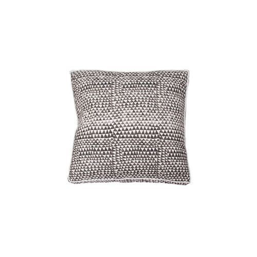 Charcoal Handpaint Graphic Gusset Cushion 55x55