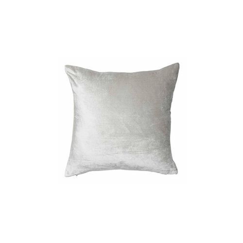 Precious Velvet Cushion 50x50 - Metallic Silver