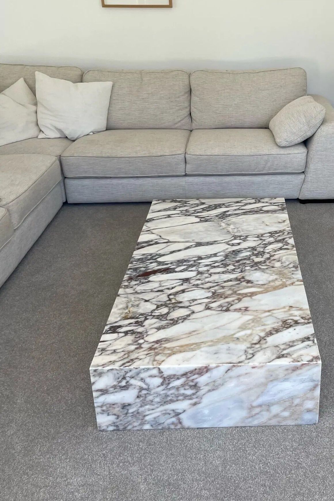 Block Coffee Table-Viola Calacatta Marble | Natural Stone Co.