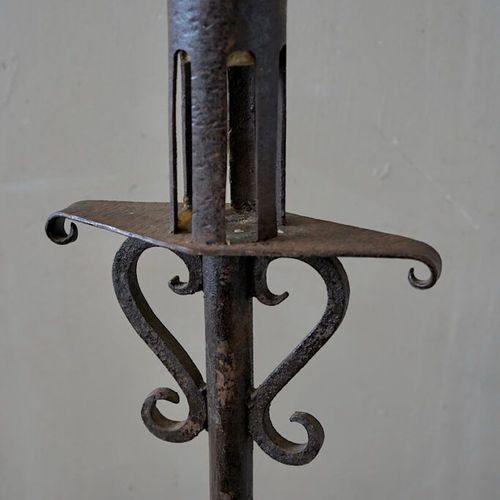 Large French Wrought-Iron Candlestick