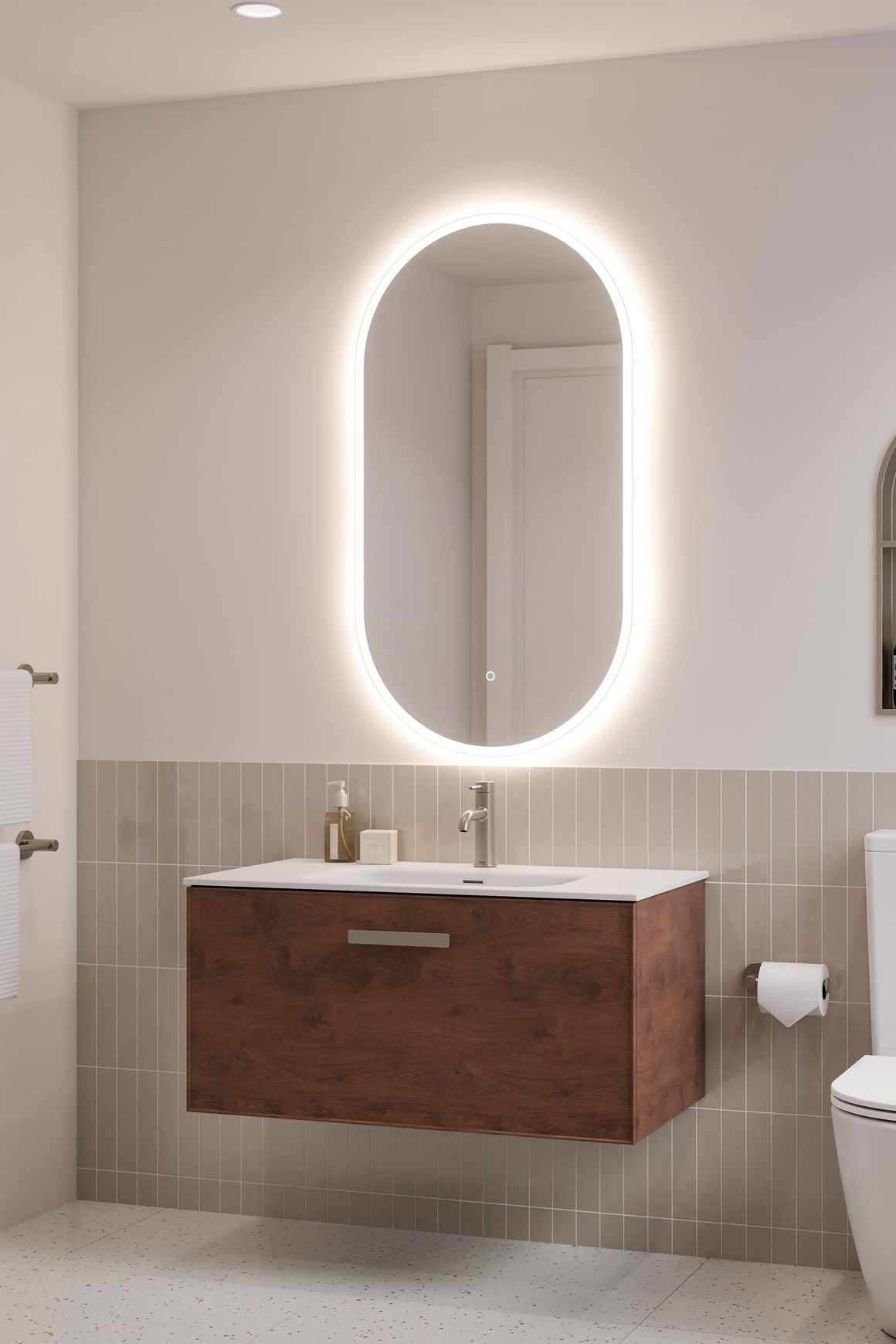 Lineare 900 Vanity | 1 Drawer | Inset Basin