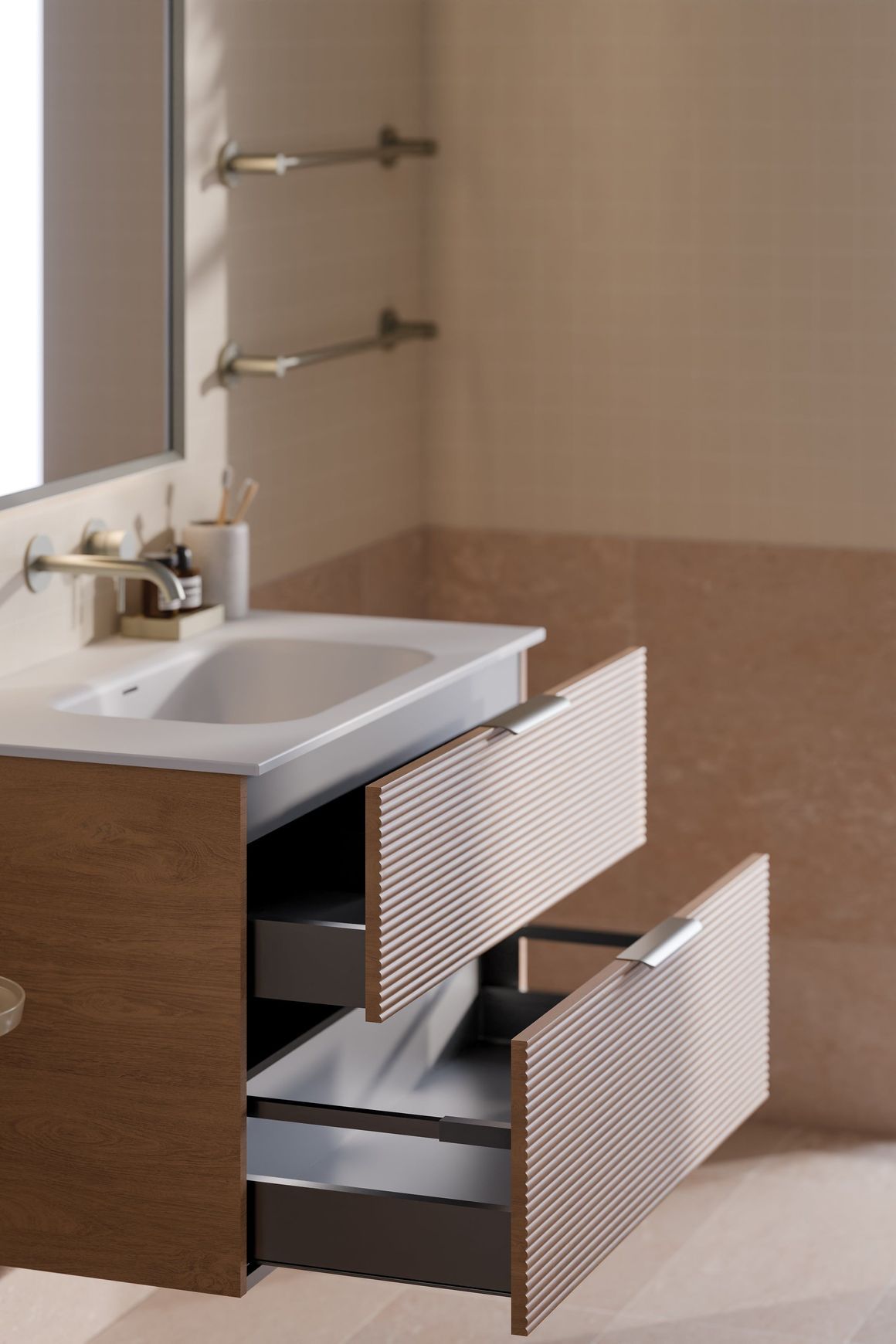 Lineare 900 Orchard 2 Drawer Vanity