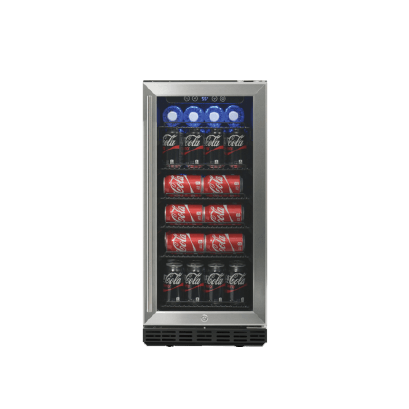 Bull 90L Under Counter Glass Door Refrigerator