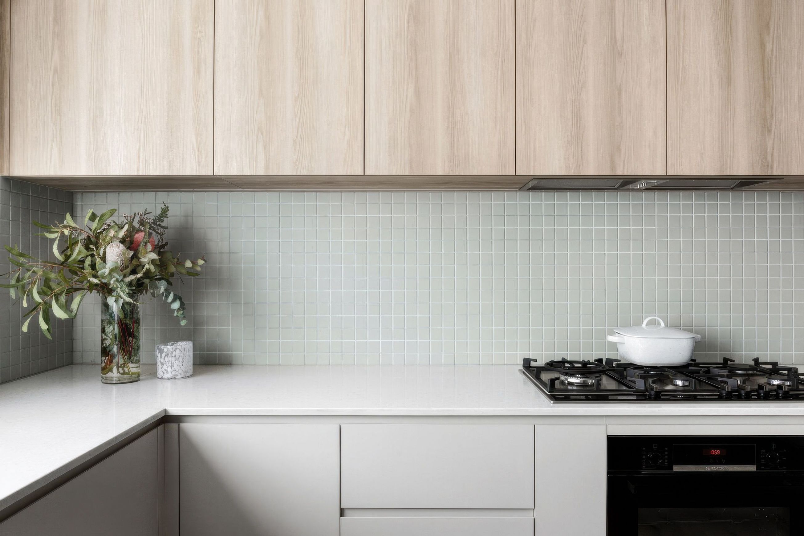 Plimepaplika Pastel Green Matt Mosaic 45