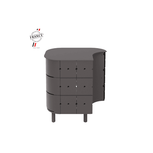 ALUVY JEAN Basalt Outdoor Storage Cabinet - Left - Anthracite