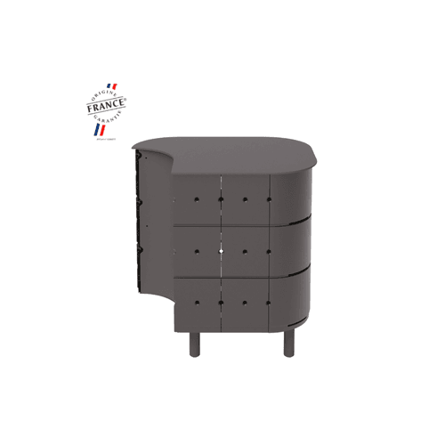 ALUVY JEAN Basalt Outdoor Storage Cabinet - Right - Anthracite