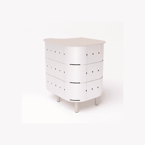 ALUVY JEAN Original Outdoor Storage Cabinet - Left - Blanc