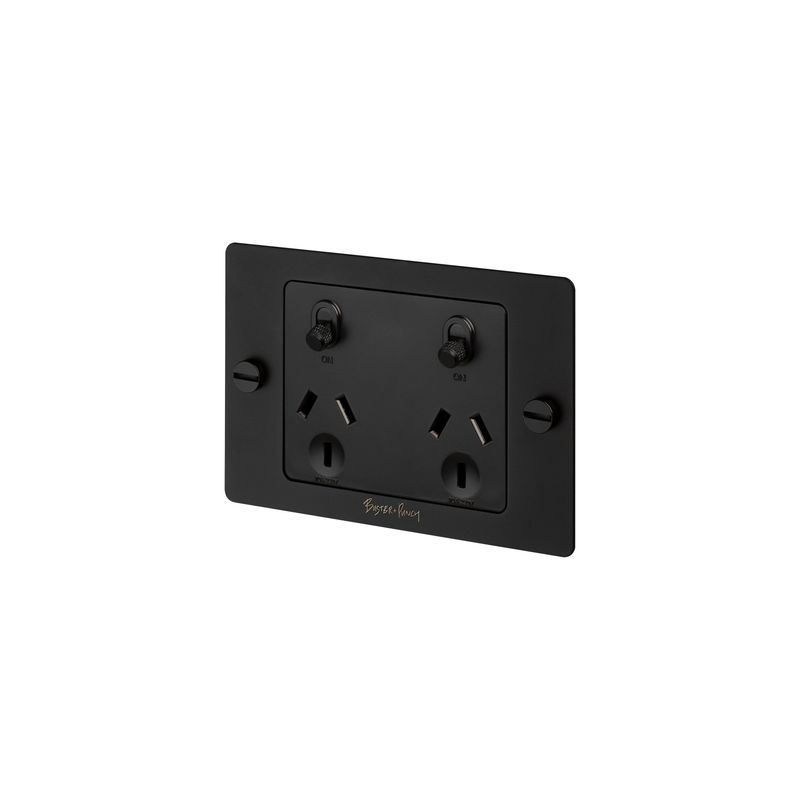 2 Gang GPO Socket Switch
