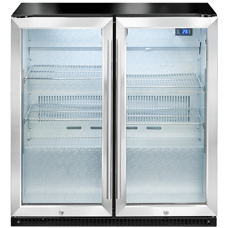 Artusi Double-Door Outdoor Refrigerator - Stainless Steel