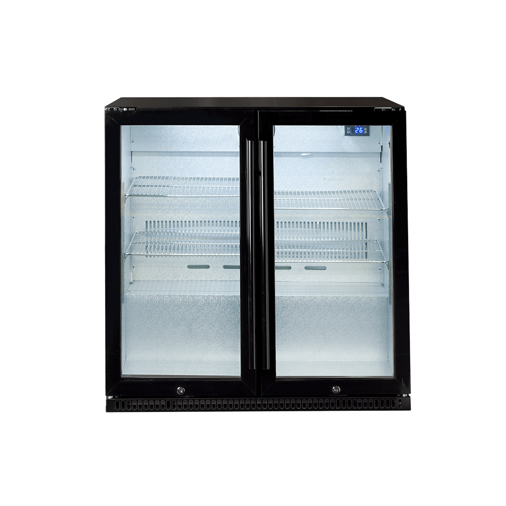 Artusi Double-Door Outdoor Refrigerator - Black