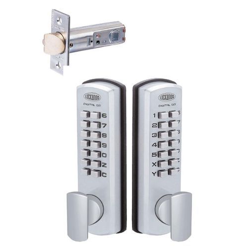 Lockwood Digital Lockset Double Keypad Satin Chrome