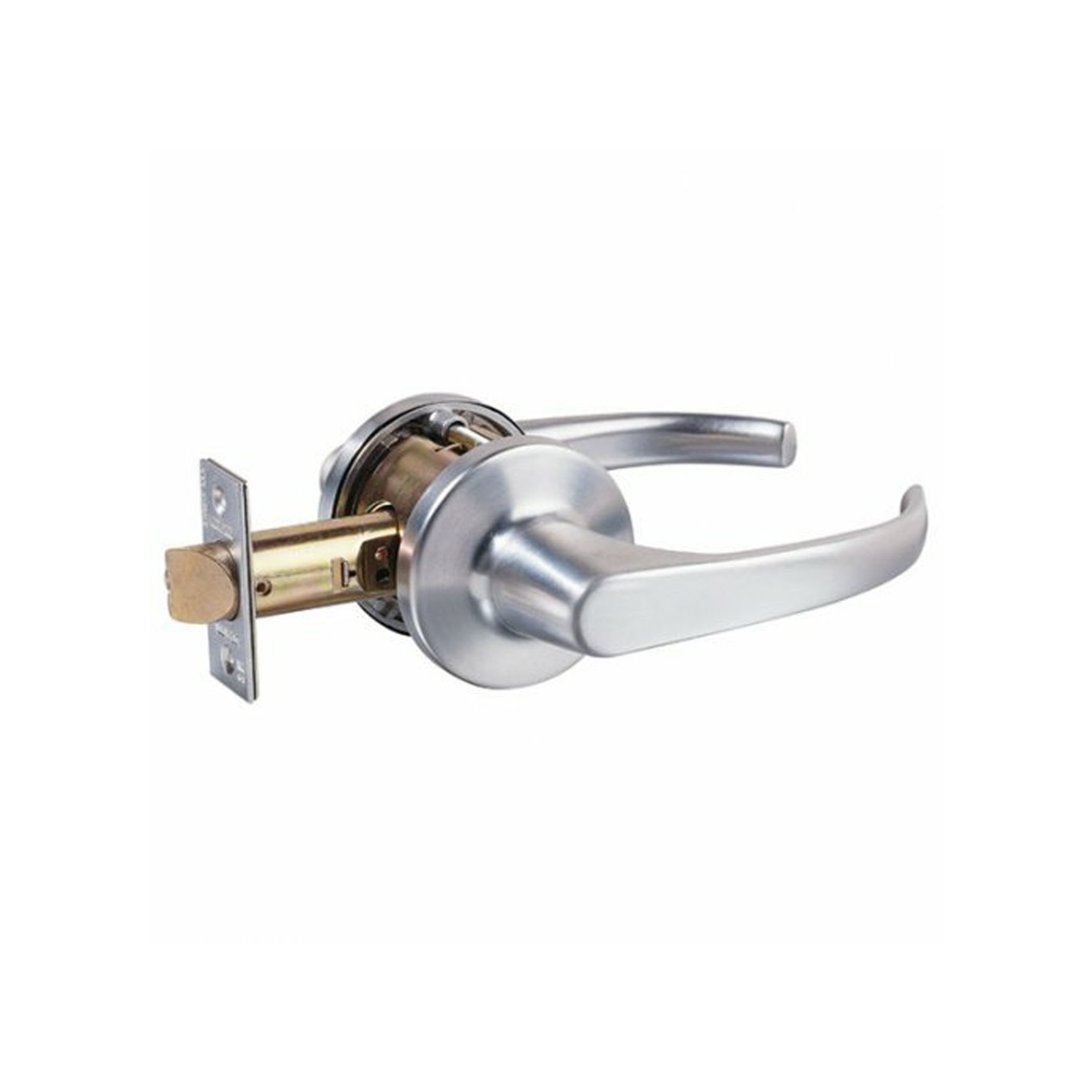 Lockwood Door Lever Passage Set Commercial Grade Fire Rated Satin Chrome 931SC