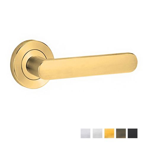 Lockwood Symphony 106 Door Lever on Round Rose Full Set