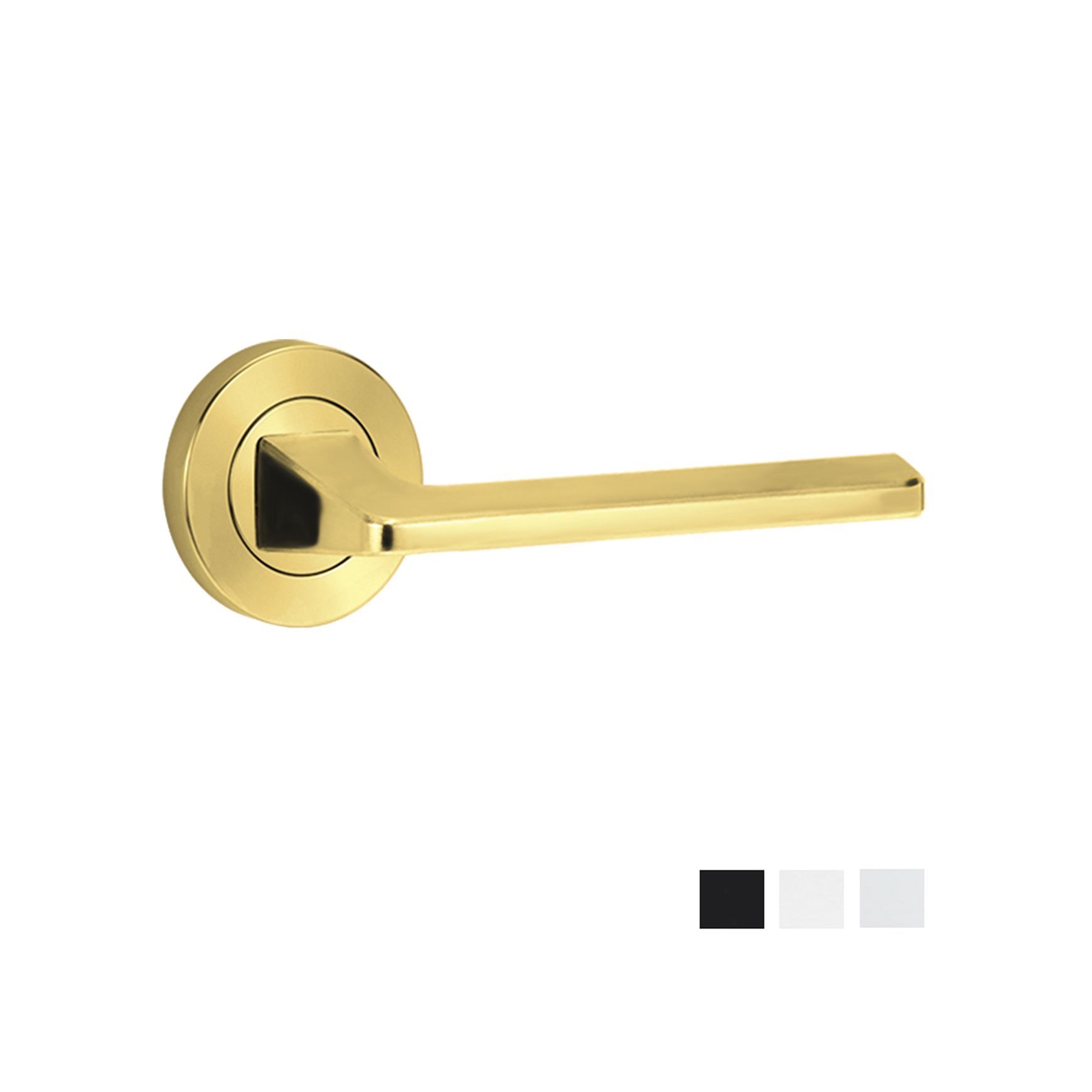 Lockwood Symphony 178 Door Lever on Round Rose