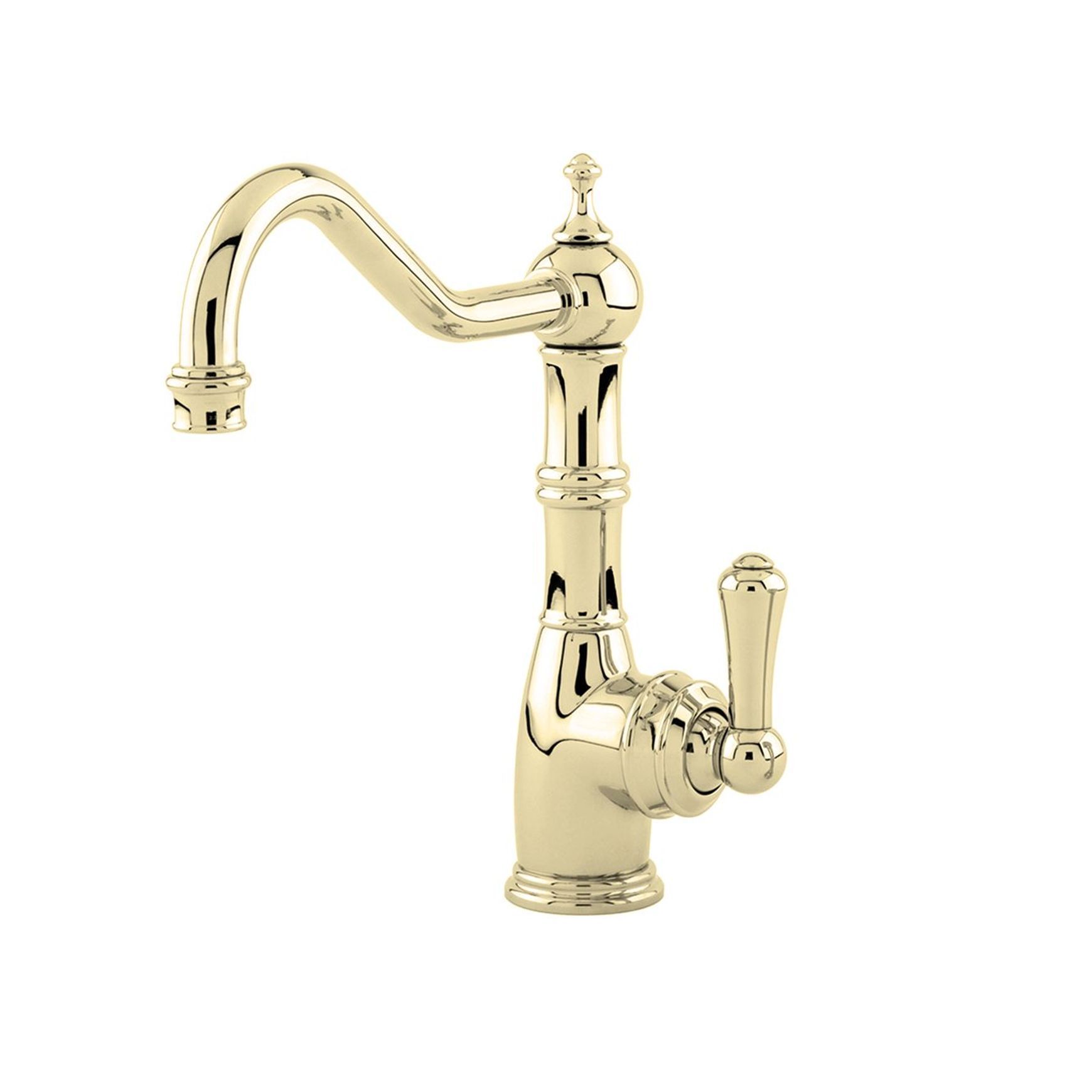 Perrin & Rowe - Aquitaine Country 1 Hole Sink Mixer With Single Metal Lever